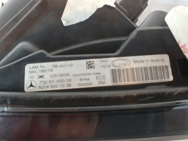벤츠 GLK 헤드라이트 A2539065801